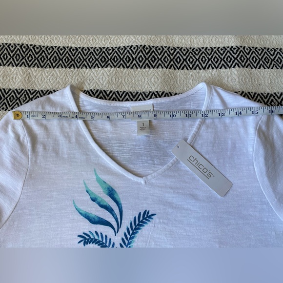 NWT Chico’s Weekends Ombre Seahorse Tee - Picture 12 of 14